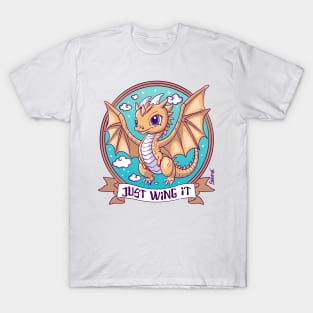 Just Wing It - Fearless Dragon in Flight T-Shirt